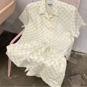 Holiday the Label Pyjama Set — Cream Check